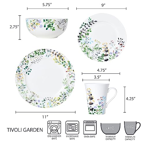 Mikasa 5229054 Tivoli 16-Piece Dinnerware Set, Assorted