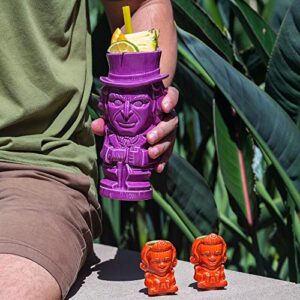 Geeki Tikis Willy Wonka And The Chocolate Factory Mug Set | Ceramic Tiki Cups