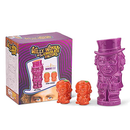 Geeki Tikis Willy Wonka And The Chocolate Factory Mug Set | Ceramic Tiki Cups