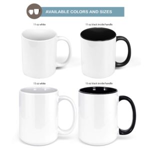 Watercolor Coastal Beach Scene Personalized Ocean Coffee Mug | Custom Name Microwave Dishwasher Safe Ceramic Cup