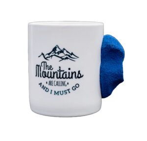 rock climbing mug - the mountains are calling