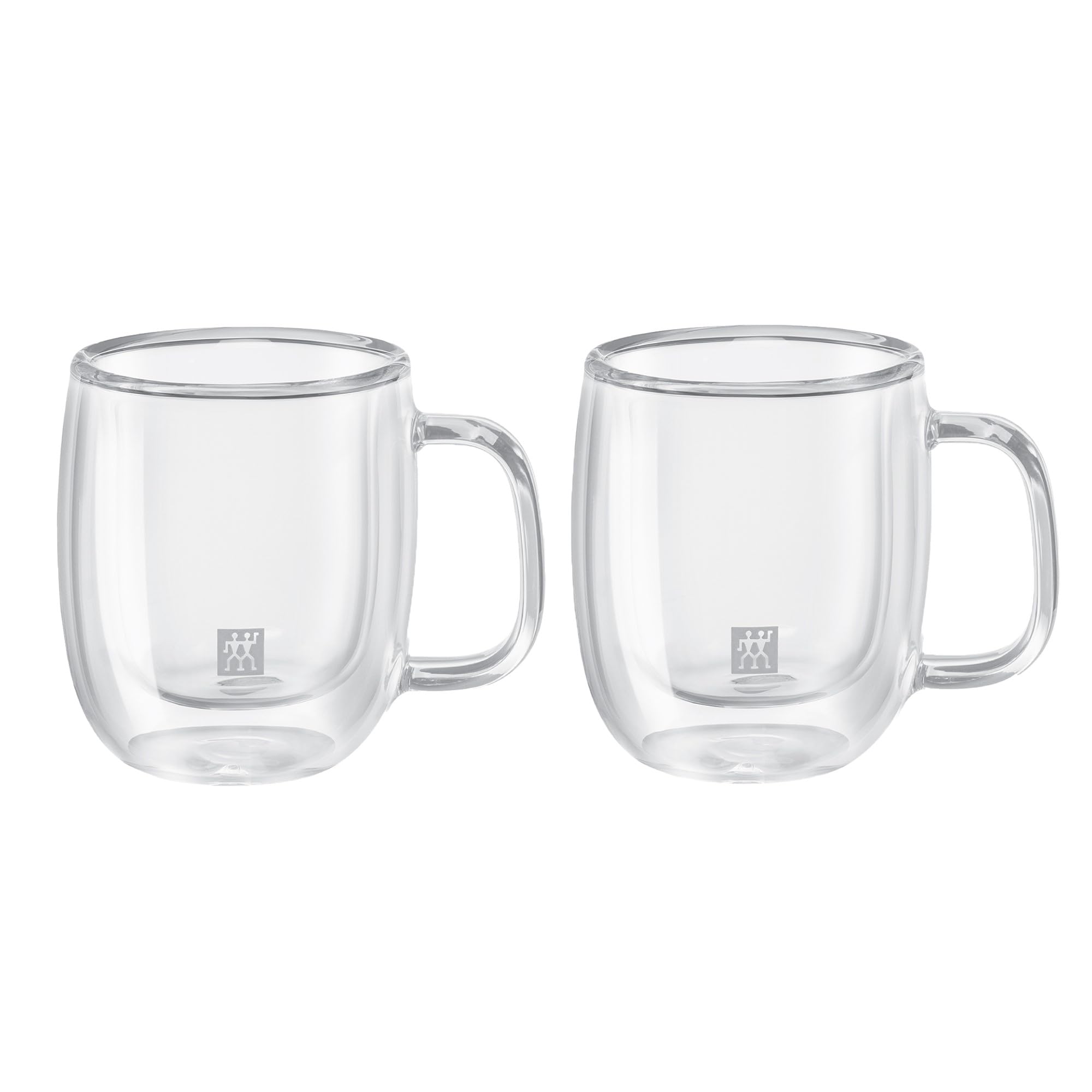 ZWILLING Glass J.A. Henckels Espresso Mug Set, White 2 Count (Pack of 1)