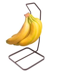 francois et mimi bronze rust-resistant iron heavy-duty banana and headphone holder; fruit tree stand (bronze banana holder)