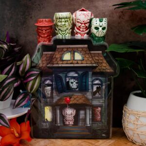 Geeki Tikis Horror Mini Muglets 4-Pack | Regan, Jason, Pennywise, Freddy