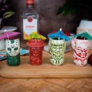 Geeki Tikis Horror Mini Muglets 4-Pack | Regan, Jason, Pennywise, Freddy