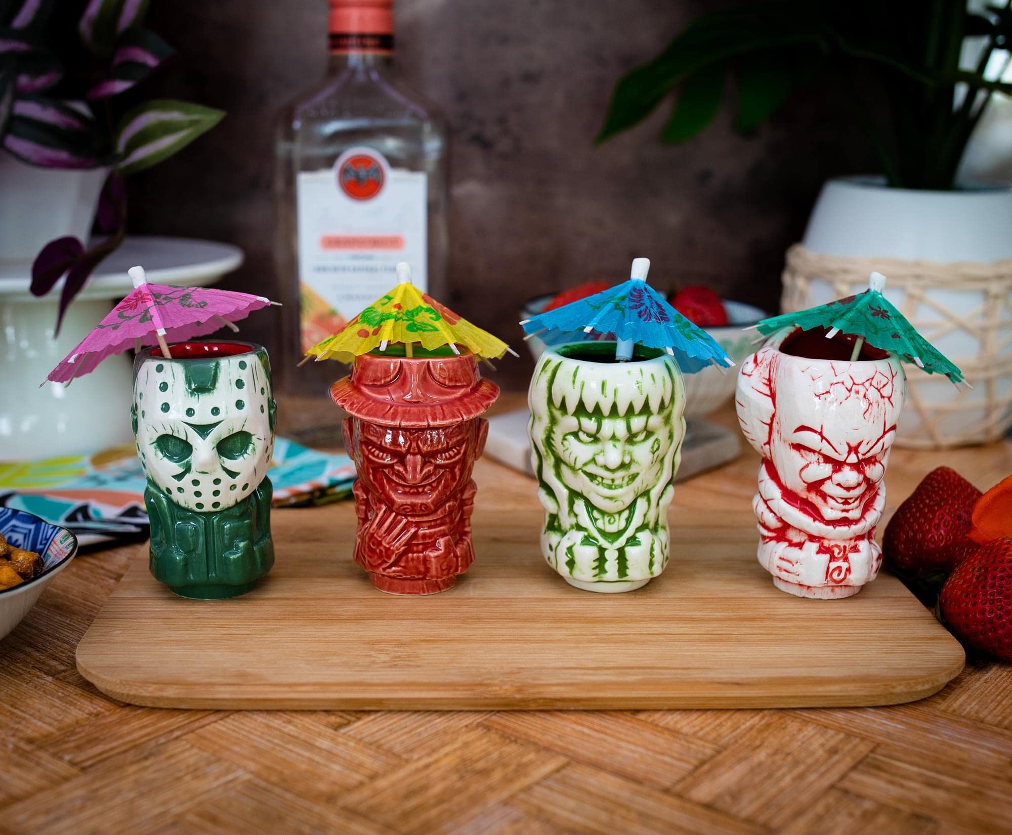 Geeki Tikis Horror Mini Muglets 4-Pack | Regan, Jason, Pennywise, Freddy