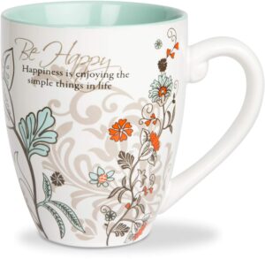 mark my words "be happy" mug, 20-ounce