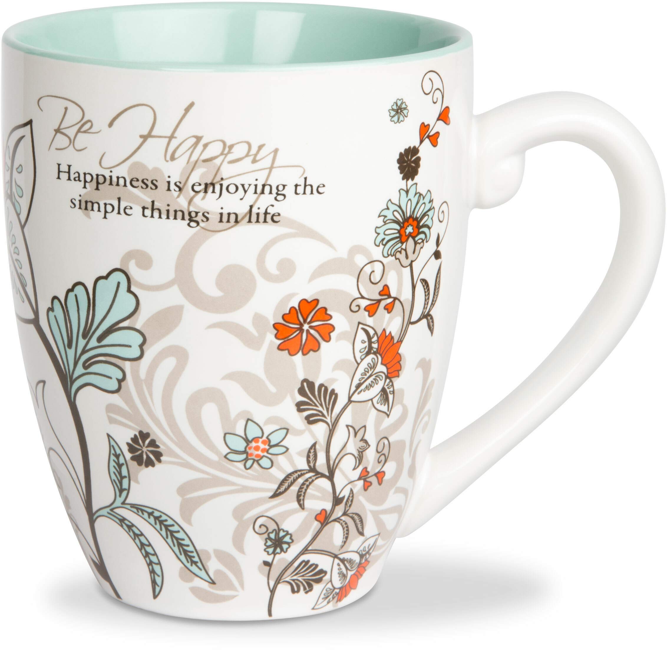 Mark My Words "Be Happy" Mug, 20-Ounce