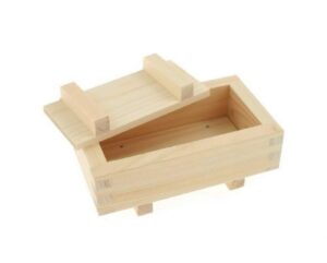 japanbargain 3131, wooden rectangular oshizushi sushi press mold maker rice mold, 7x4 inch, 1 pack