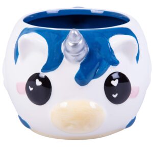 Seven20 Unicorn Coffee Mug, 2-pack - Cute Blue & Pink Unicorn Ceramic Mugs - Easter Gift for Kids, Teens & Adults - Ceramic