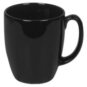 corelle livingware 11 oz. stoneware mug [set of 4] color: black