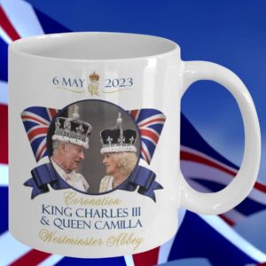 Cyber Hutt West King Charles III and Queen Camilla Coronation Commemorative Coffee Mug