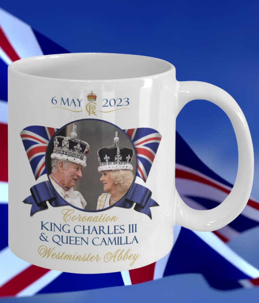 Cyber Hutt West King Charles III and Queen Camilla Coronation Commemorative Coffee Mug