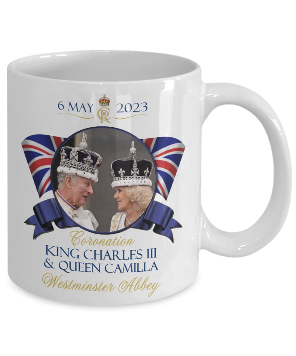 Cyber Hutt West King Charles III and Queen Camilla Coronation Commemorative Coffee Mug
