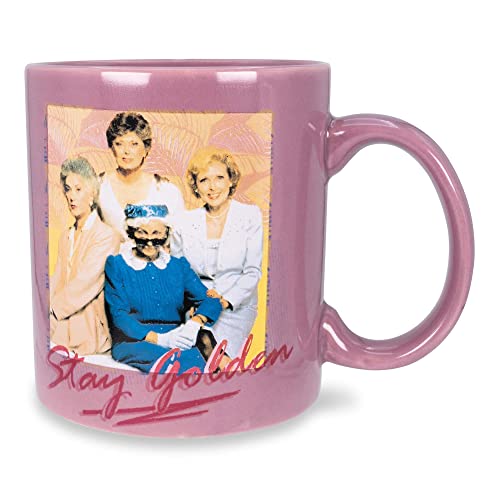 Silver Buffalo The Golden Girls Stay Golden Ceramic Coffee Mug | Holds 20 Ounces