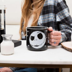 Disney The Nightmare Before Christmas Jack Face Ceramic Camper Mug | 20 Ounces