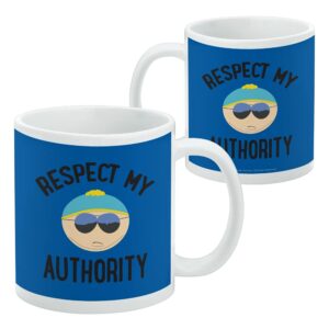 GRAPHICS & MORE South Park Cartman Respect my Authority Ceramic Coffee Mug, Novelty Gift Mugs for Coffee, Tea and Hot Drinks, 11oz, White