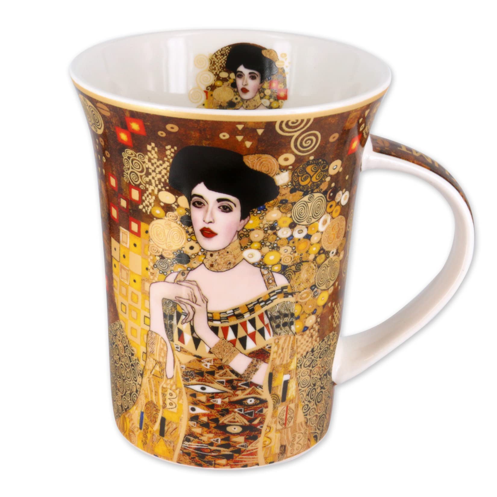 Porcelain Awakening Mug Gustav Klimt Adele Bloch-Bauer Mug 12 Fl oz. Tea Cup Coffe Mug for Parties