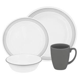 dinnerware 16pc mystic gray