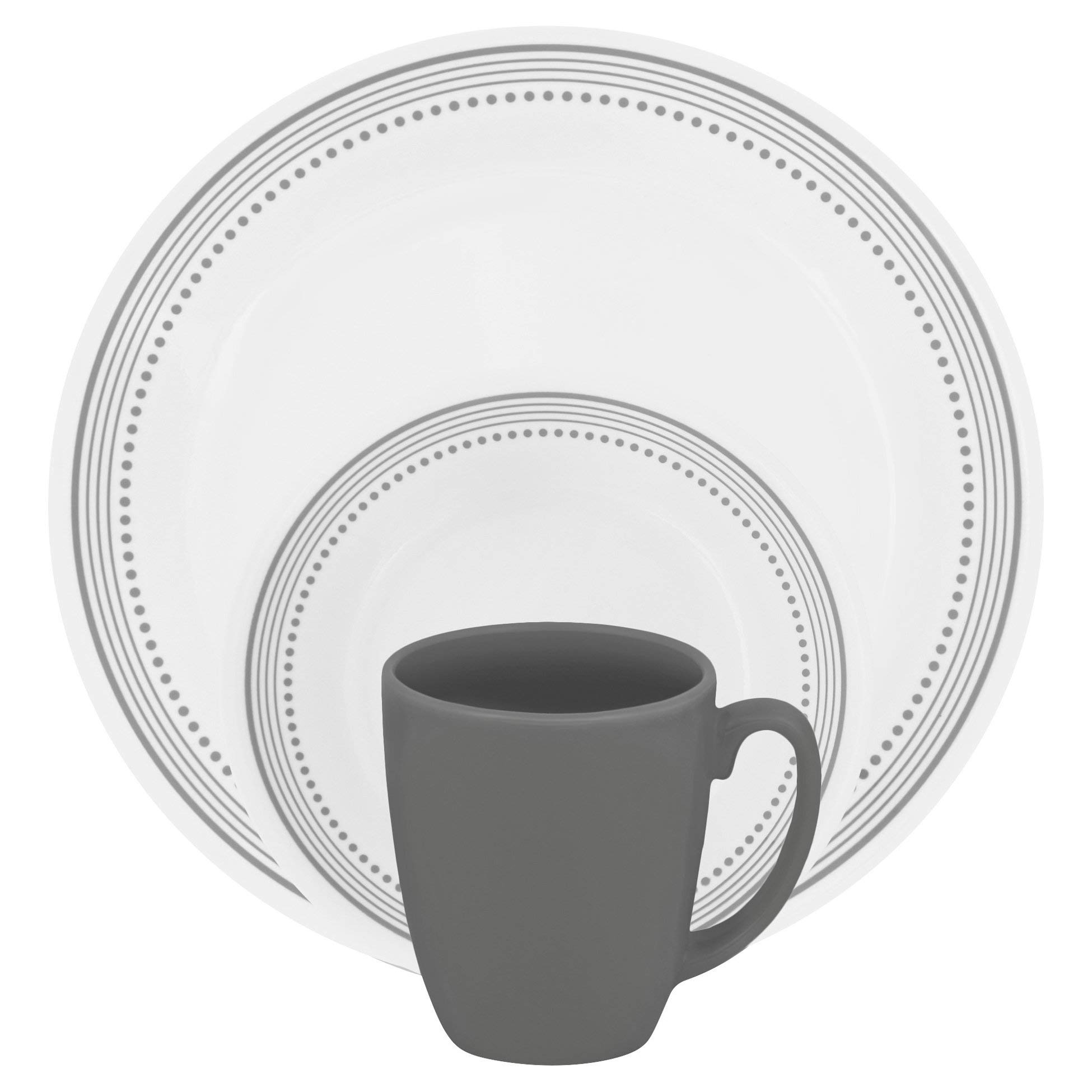 Dinnerware 16pc Mystic Gray