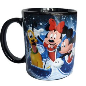 Disney Mickey Mouse and Friends 2023 Tip the Hat Black Ceramic Mug, Collectible Character Coffee Cups and Novelty Gifts for Men or Women, 11 Ounces