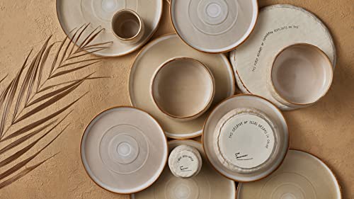 Stone by Mercer Project SHOSAI Stoneware 16-Piece Dinnerware Set, Sand