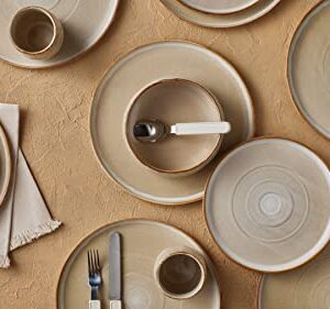 Stone by Mercer Project SHOSAI Stoneware 16-Piece Dinnerware Set, Sand