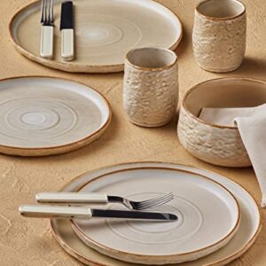 Stone by Mercer Project SHOSAI Stoneware 16-Piece Dinnerware Set, Sand