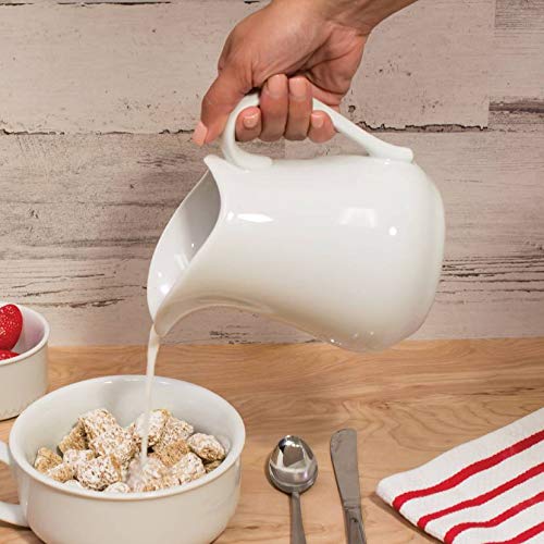 HIC Kitchen HIC Bowl, Single, 28-ounces, Fine White Porcelain