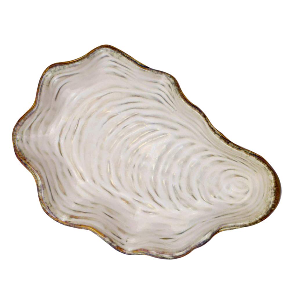 Cabilock Candy Bowl Sea Shell Plate Ceramic Appetizer Plate Dessert Plate Dinner Plate Pasta Bowl Food Serving Tray for Fruit Salad Dessert Candy Tray