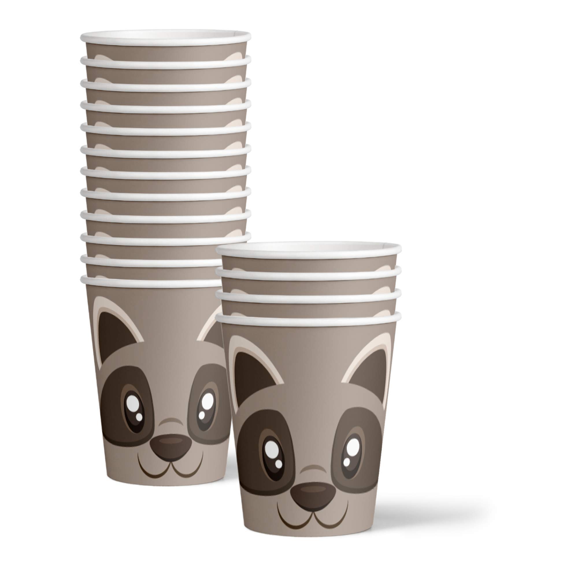 Raccoon Birthday Party Supplies Set Plates Napkins Cups Tableware Kit for 16