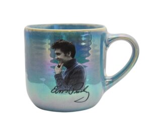 elvis presley glazed mug with blue sweater design - mid-south products