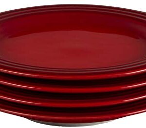 Le Creuset Stoneware Set of 4 Salad Plates, 8.5" each, Cerise