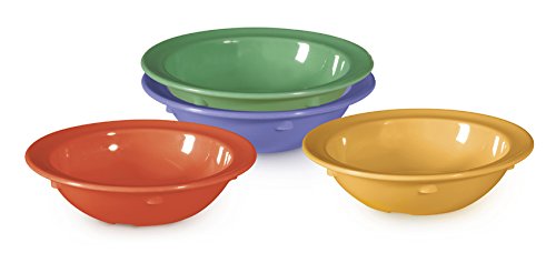 G.E.T. DN-904-MIX-EC Melamine Dessert Bowls, 5 Ounce, Mardi Gras Mix (Set of 4)