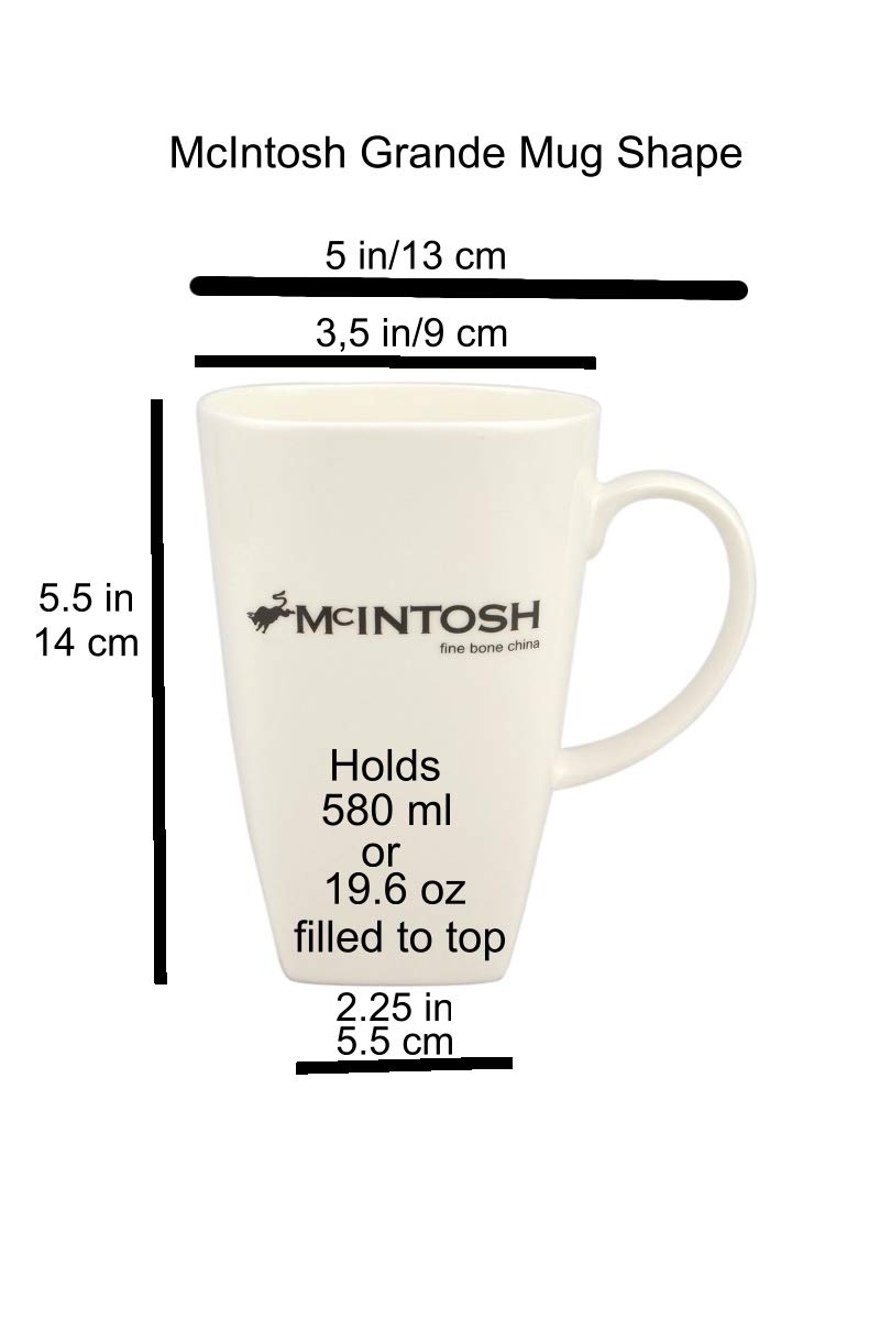 McIntosh Gustav Klimt The Kiss Fine Bone China (19.6 oz) Grande Mug in Matching Gift Box