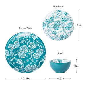 Wisenvoy Dinnerware Sets Dinnerware Set Dish Set Ceramic Plates and Bowls Sets