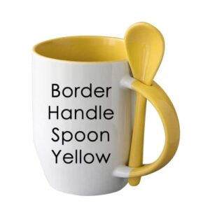 Generic, 12pcs Sublimation 12oz Coffee Mugs With Spoons Blanks, 6 Color to Choose From, Black, Blue, Brown, Orange, Pink, and Yellow.