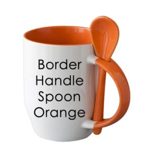 Generic, 12pcs Sublimation 12oz Coffee Mugs With Spoons Blanks, 6 Color to Choose From, Black, Blue, Brown, Orange, Pink, and Yellow.