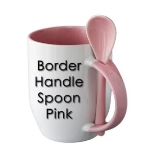 Generic, 12pcs Sublimation 12oz Coffee Mugs With Spoons Blanks, 6 Color to Choose From, Black, Blue, Brown, Orange, Pink, and Yellow.