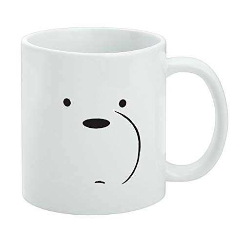 GRAPHICS & MORE We Bare Bears Ice Bear Ceramic Coffee Mug, Novelty Gift Mugs for Coffee, Tea and Hot Drinks, 11oz, White