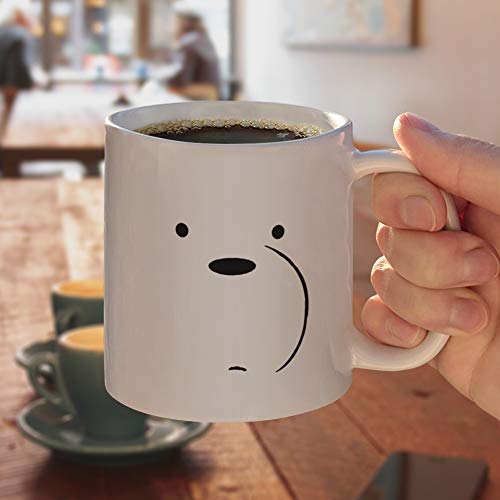 GRAPHICS & MORE We Bare Bears Ice Bear Ceramic Coffee Mug, Novelty Gift Mugs for Coffee, Tea and Hot Drinks, 11oz, White