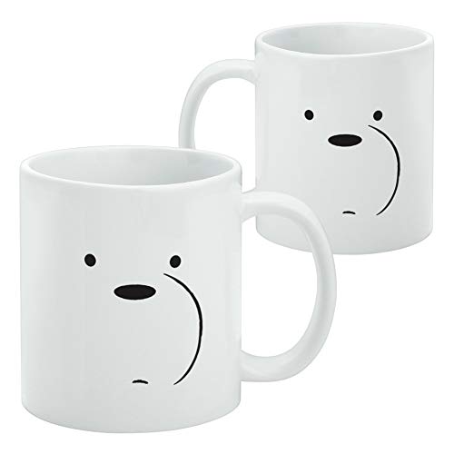 GRAPHICS & MORE We Bare Bears Ice Bear Ceramic Coffee Mug, Novelty Gift Mugs for Coffee, Tea and Hot Drinks, 11oz, White