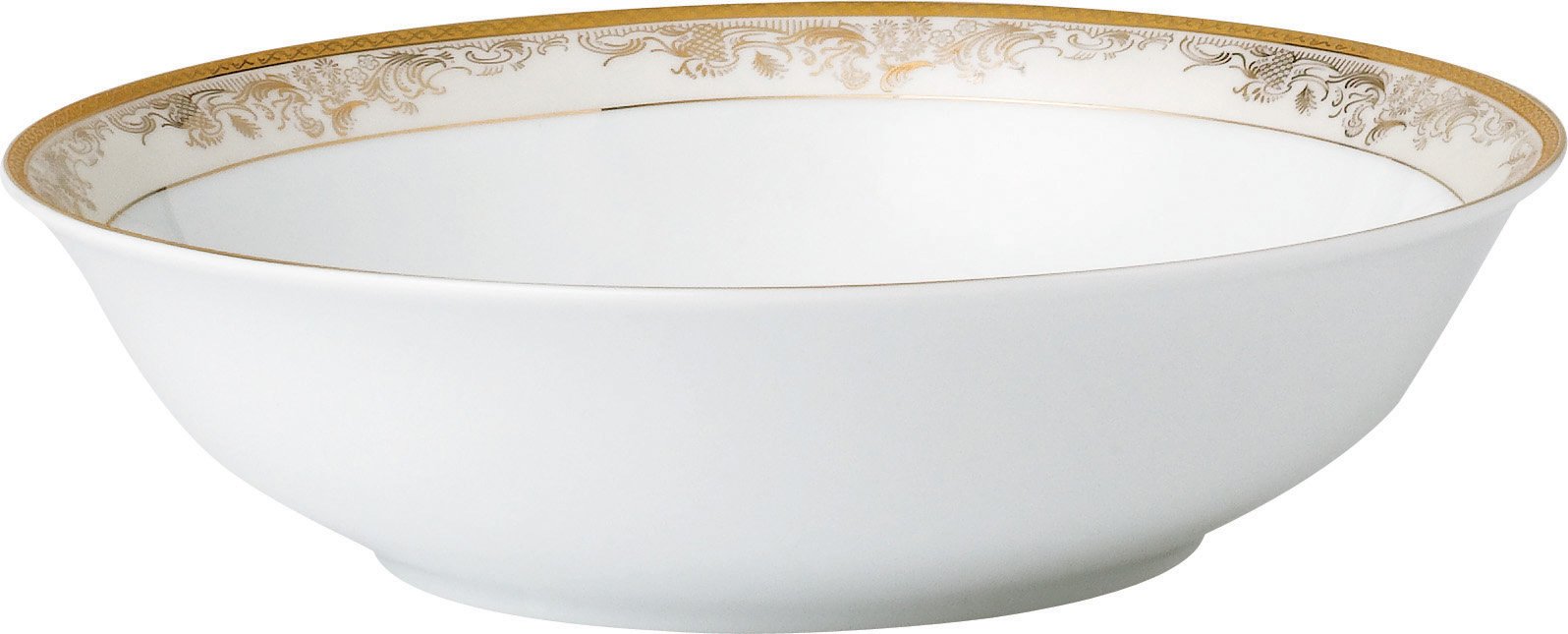 Lorren Home Trends 57 Piece 'Chloe' Bone China Dinnerware Set (Service for 8 People), Gold