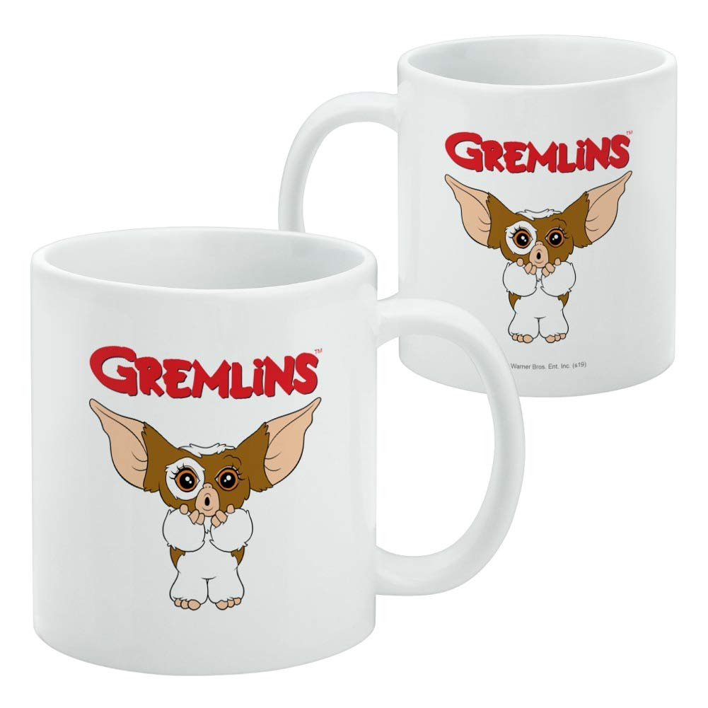 GRAPHICS & MORE Gremlins Gizmo Logo Ceramic Coffee Mug, Novelty Gift Mugs for Coffee, Tea and Hot Drinks, 11oz, White