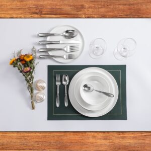 Table 12 16-Piece Natural White Coupe Dinnerware Set, Service for 4