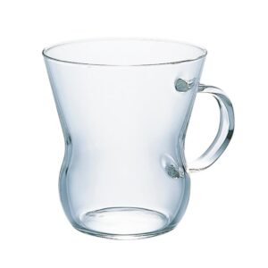 hario "suki" glass mug, 300ml, clear