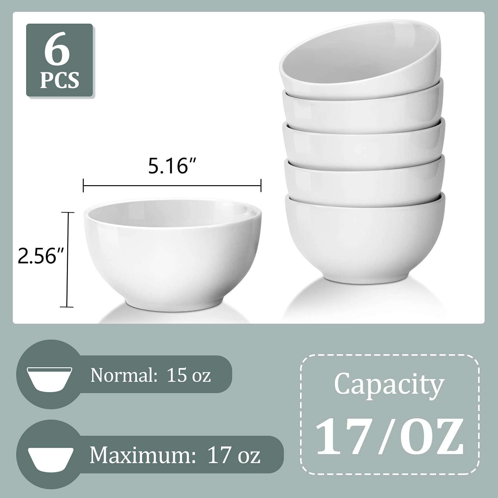 Yedio Porcelain Bowls Set and Pasta Bowls Bundle