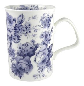roy kirkham blue rose english chintz coffee or tea mug fine bone china
