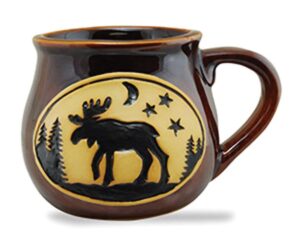 cape shore bean pot coffee tea mug cup - moose gifts for birthday christmas, 16 oz