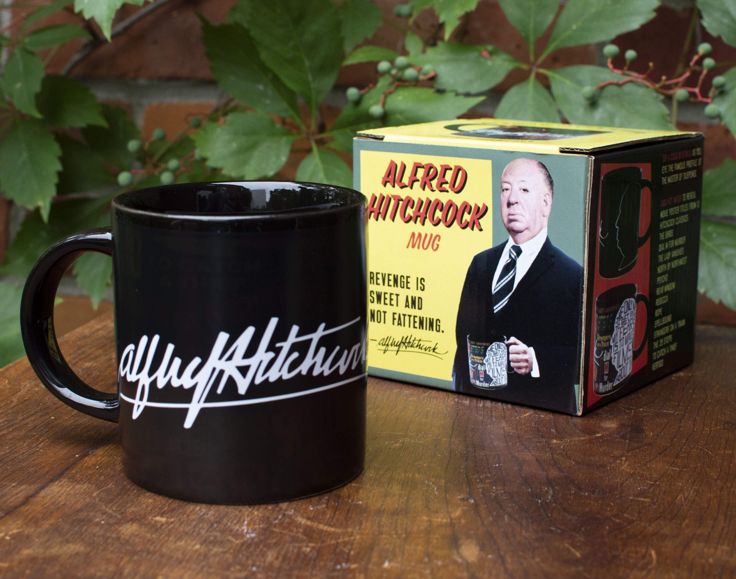 Heat Changing Alfred Hitchcock Movie Titles Mug - Add Coffee and His Most Famous Films Appear